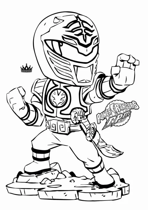 33 60 Tranh Tô Màu Siêu Nhân Gao Ranger với trang phục nhiều màu sắc mãnh thú mạnh mẽ