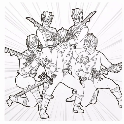 36 Cả đội Siêu nhân Gao xuất hiện trong bộ tranh tô tạo dáng chiến đấu đầy khí chất