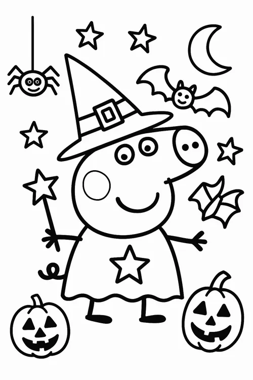 Tập tô Peppa Pig vui nhộn giúp bé rèn tay và khơi mở tưởng tượng