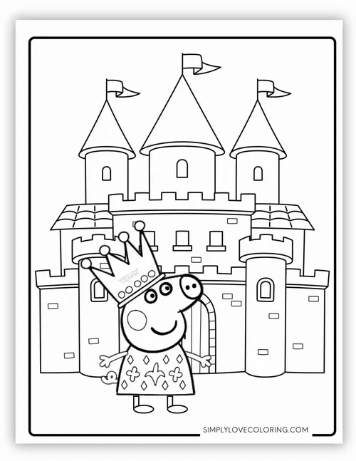 Tải tranh Peppa Pig chơi nhà bếp với George.