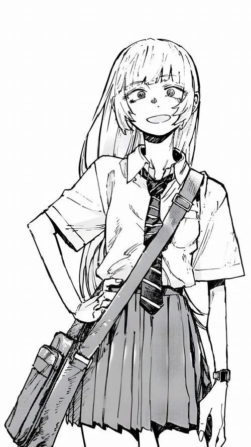 10 Tờ giấy tô màu anime học sinh cute cho trẻ 4 tuổi