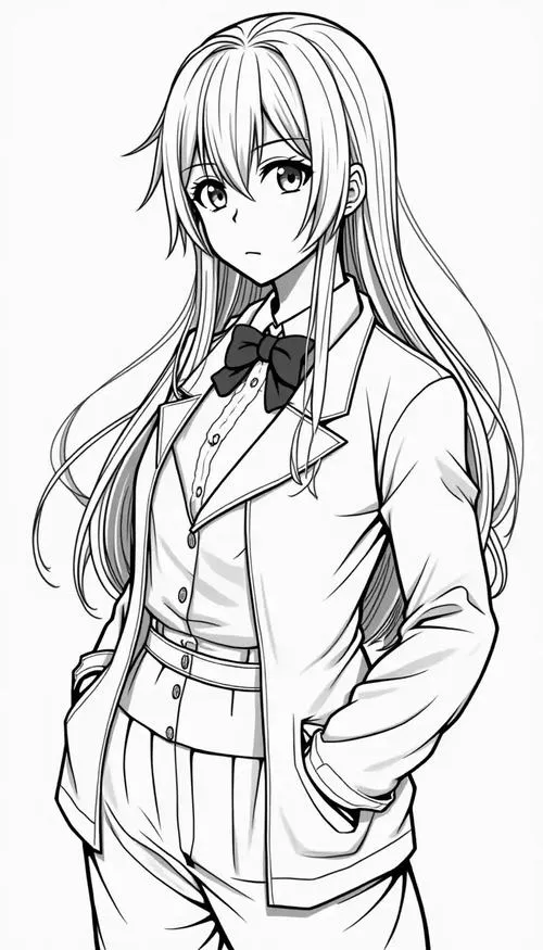 14 Tranh tô màu anime học đường giúp bé rời xa màn hình