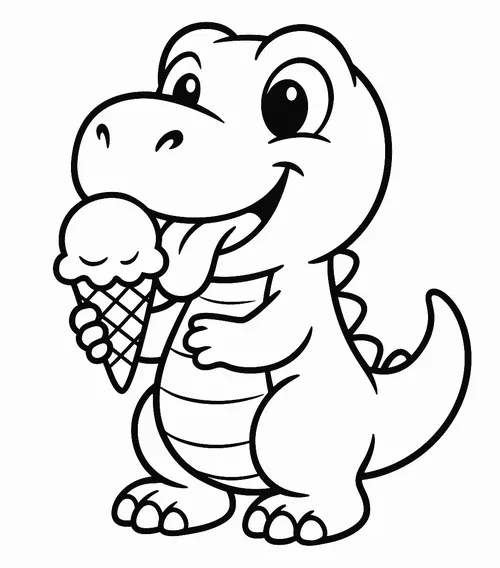 23 Hình tô màu T Rex có móng vuốt cong rất sinh động và ấn tượng.