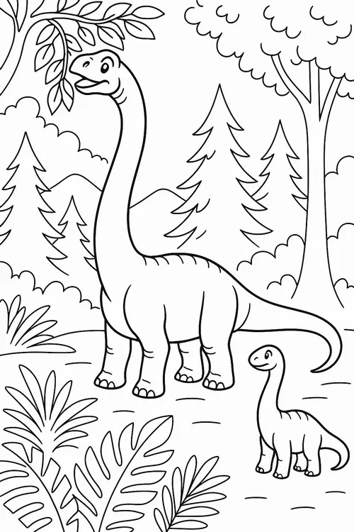 122 Hình vẽ tranh tô Triceratops hiền hậu rất gần gũi trẻ