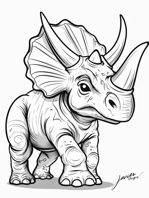 116 Mẫu tranh tô khủng long đội mũ độc lạ tạo sự thích thú