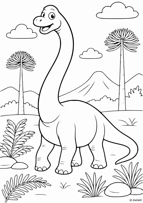 111 Tranh tô màu khủng long có hoa văn độc đáo giúp bé sáng tạo