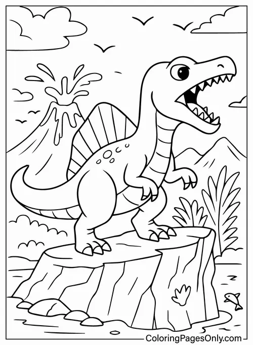 109 Hình tô màu khủng long dễ thương giúp bé thêm hứng thú