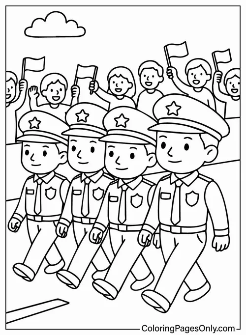 8 Tranh tô công an VN giúp bé ghi nhớ ngày 30 tháng 4 tự nhiên