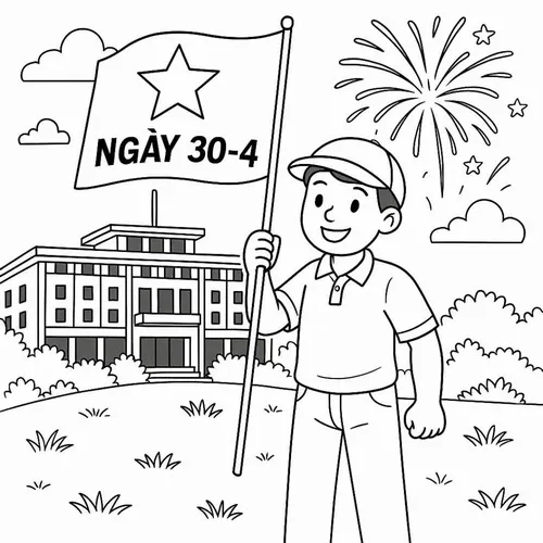 33 Tranh Tô Màu Lá Cờ Việt Nam giúp bé hiểu ý nghĩa và yêu hơn lá cờ đỏ sao vàng