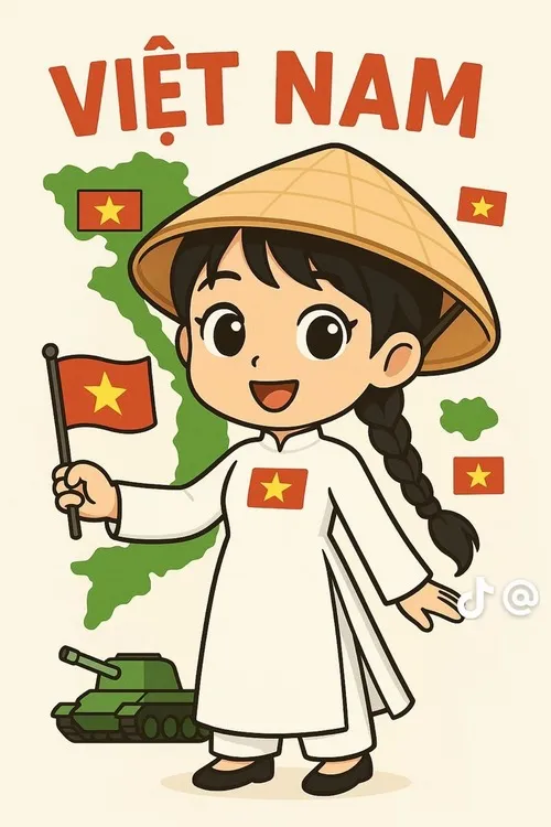 2 Gợi ý phối màu đỏ vàng cho tranh lá cờ Việt Nam của bé