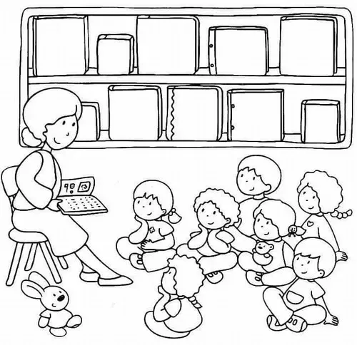 Tải tranh tập tô bé chia sẻ bút với bạn thể hiện lòng tốt