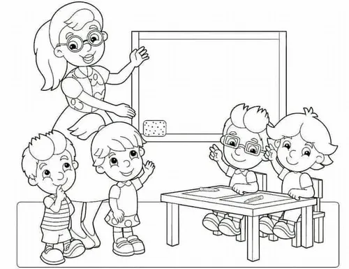 Tranh tô màu balo treo ghế nhỏ trông đáng yêu cực kì