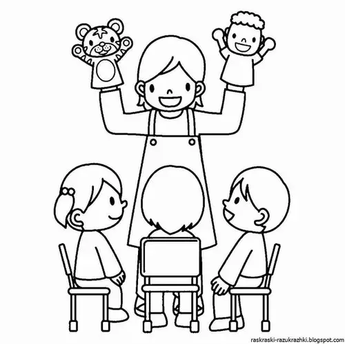 Trang học tô màu lớp học gọn gàng bé nhìn vào là mê li