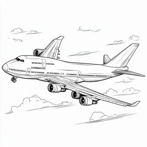 Hình tô màu máy bay chở thú ngộ nghĩnh cho bé 3 tuổi