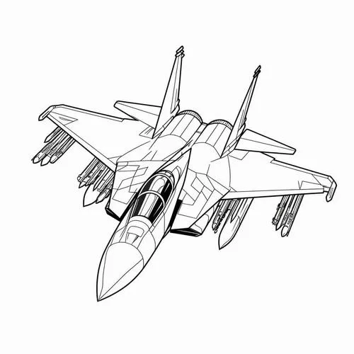 Bức tranh tô máy bay bảo vệ bầu trời nhiệm vụ lớn