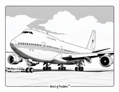 Bộ tranh tô màu máy bay nâng cao giúp bé rèn kiên nhẫn