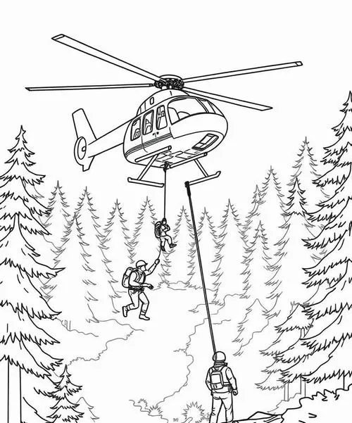 Bé sáng tạo màu sắc với hình máy bay trực thăng quen thuộc