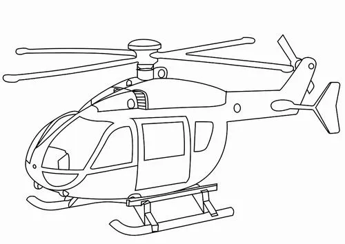 Tô màu sáng tạo máy bay trực thăng chở người cứu nạn cho bé 5 tuổi