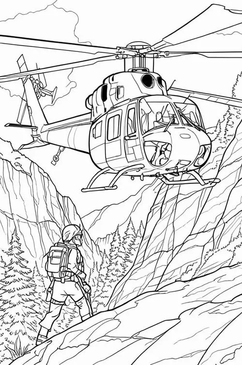 Máy bay trực thăng chiến đấu cánh quạt to tô xong nhìn mê lắm