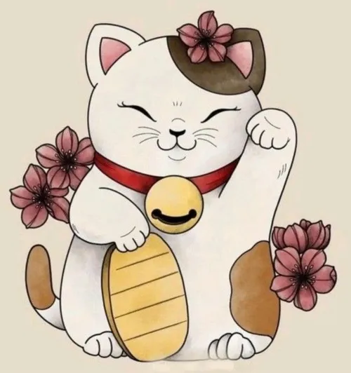 5 Trang tô màu Maneki neko vẫy chân gọi may mắn rực rỡ từng chi tiết