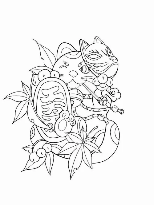 10 Hoạt động tô màu mèo vẫy chân trái gọi khách mang ý nghĩa tài lộc