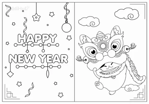 23 Bộ tranh tô màu ông Thần Tài mỉm cười mang điều may đến