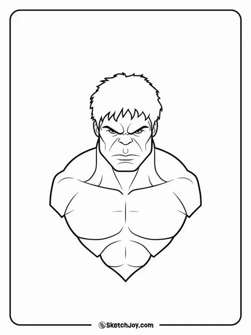 19 Bức tranh tô Hulk mắt trắng sáng mạnh mẽ cho bé 3 tuổi