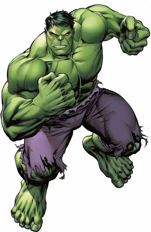 1 Tranh tô màu Người khổng lồ xanh với quần tím rách nhìn cực sống động