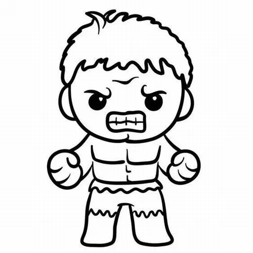 9 Tập tô Hulk cơ bắp lớn giúp bé luyện tay và phối màu tự nhiên
