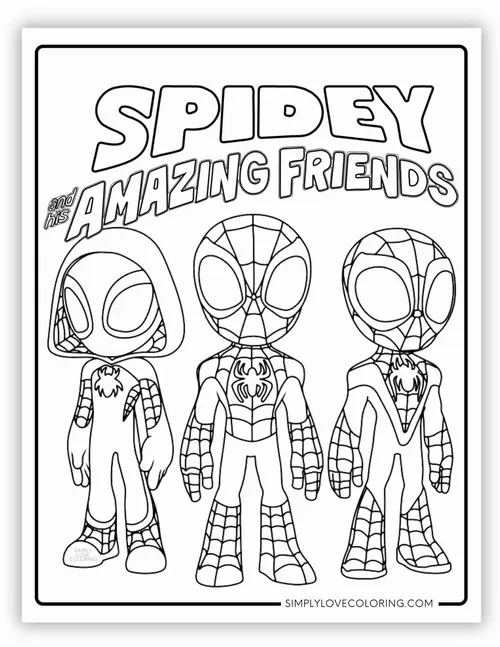 45 Hoạt động tô màu Spider Man phong cách truyện tranh cho trẻ 4 tuổi