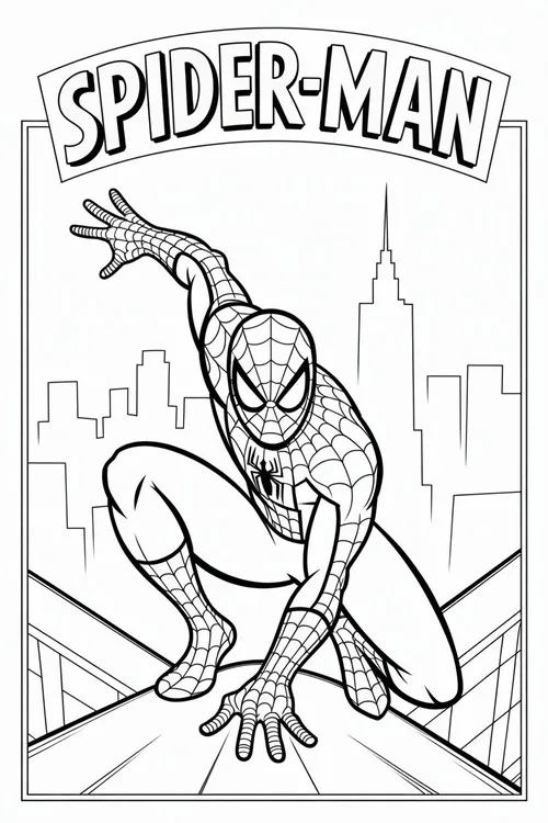 40 Trẻ học tô màu Người Nhện để rèn cảm xúc tích cực