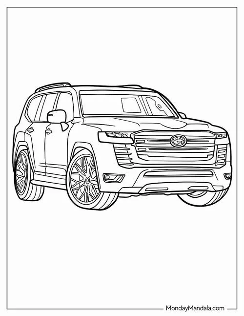 8 Tải tranh tập tô xế hộp bánh xe thân xe hình dáng rõ nét