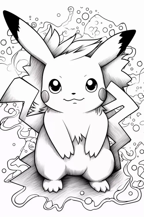 111 Hoạt động tô màu Pikachu giúp bé rèn tính kiên trì.