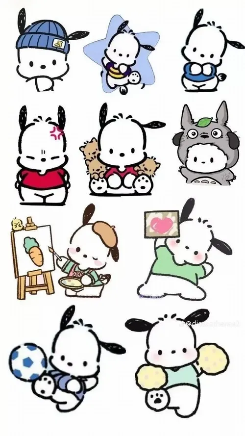 1 Gợi ý phối màu Pochacco để bé tự tin thể hiện cá tính riêng