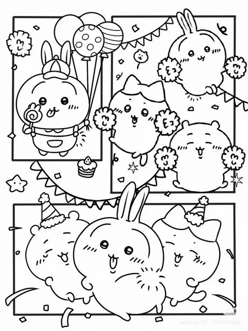 18 Trang tô màu Pochacco giơ tay chào cho bé 3 tuổi.