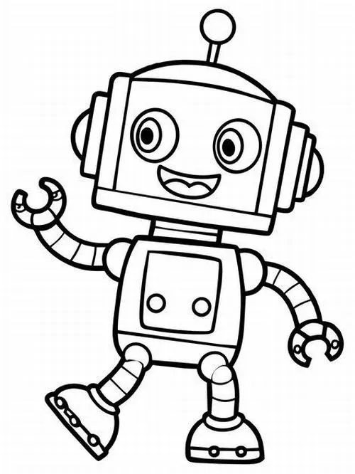 15 Tải tranh tập tô robot có cánh bay sáng tạo