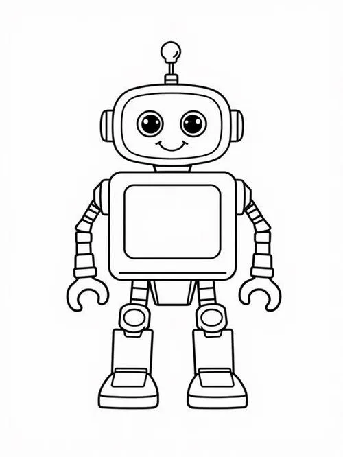 6 Robot siêu nhân trong tranh tô màu bé trai cực thích