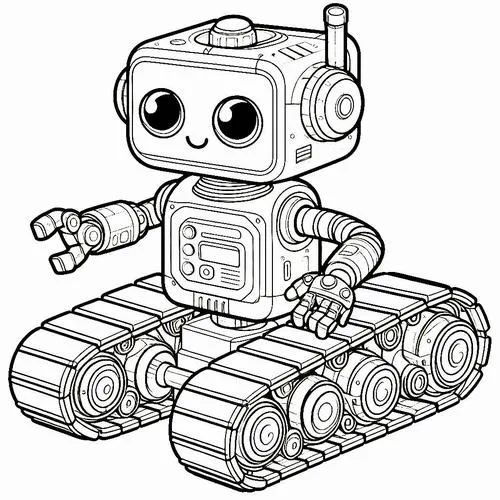 54 Tranh tô màu robot cho bé trai thích máy móc nhìn là muốn tô ngay