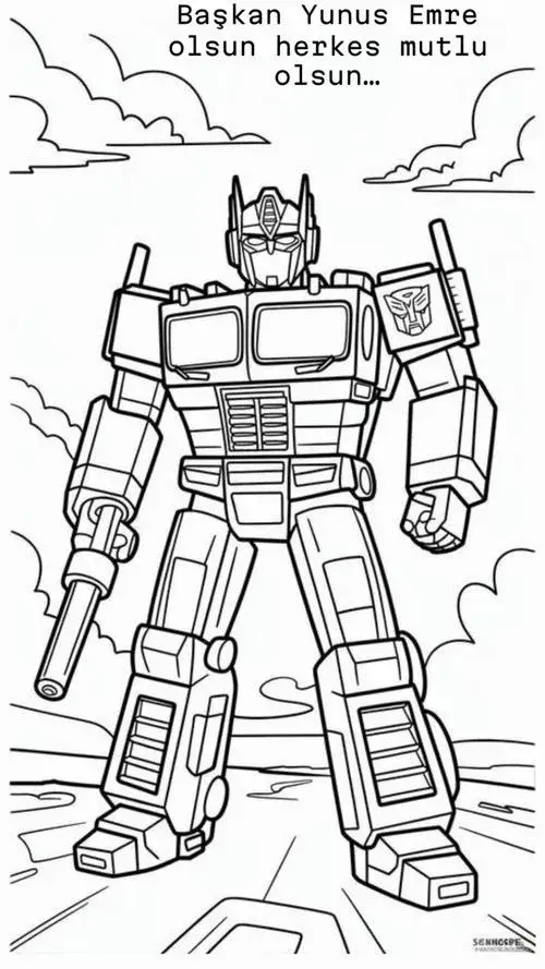 56 Tranh tô màu robot đơn giản mà cuốn cho bé mới tập cầm bút