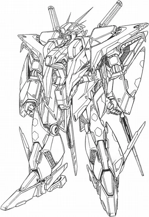 Bé tập tô màu Mobile Suit giáp trắng rất dễ thương