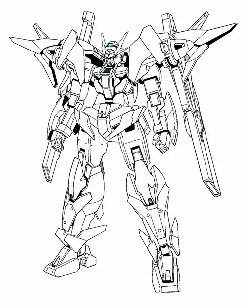 BST 60 Tranh Tô Màu Robot Gundam đơn giản giáp trắng xanh đỏ cho bé mê máy móc