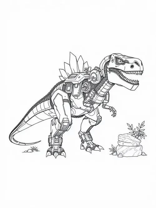 12 Tô màu vui robot chiến binh tư thế hành động