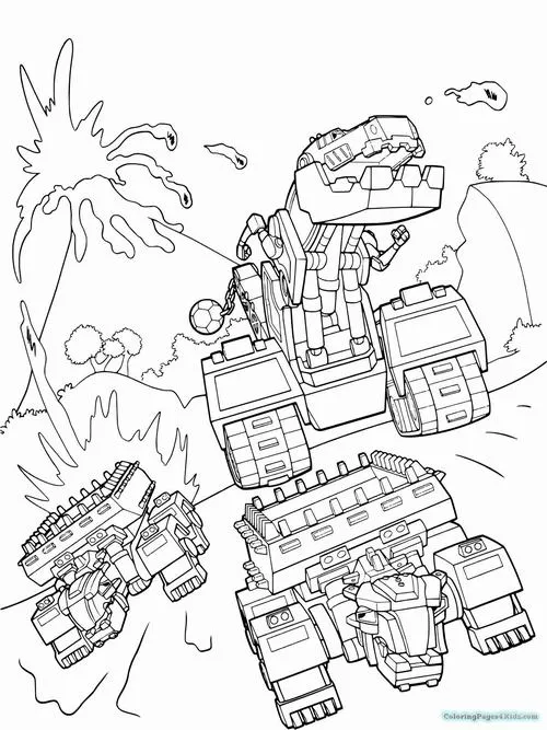 30 Bức tranh tô quái thú cơ khí dáng đứng oai phong