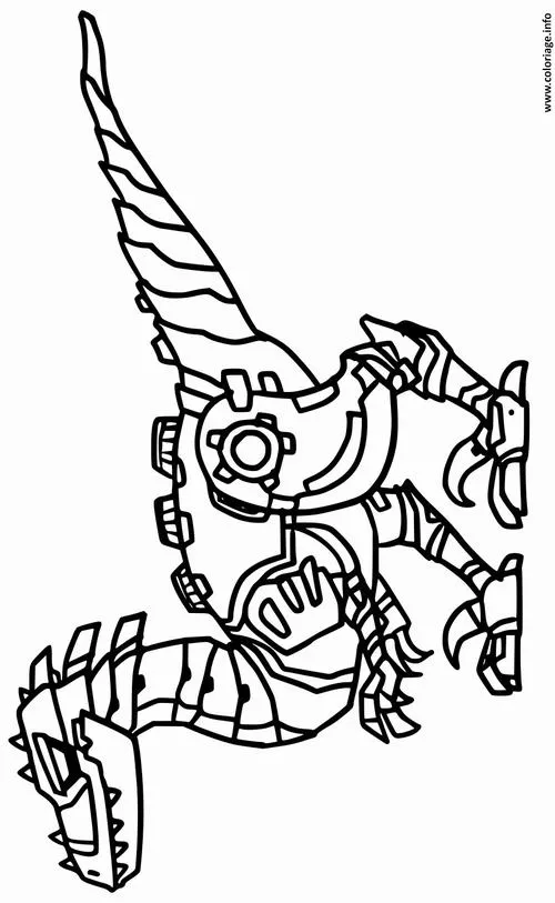 4 Tranh bé tập tô quái thú robot giáp sắt cứng cáp