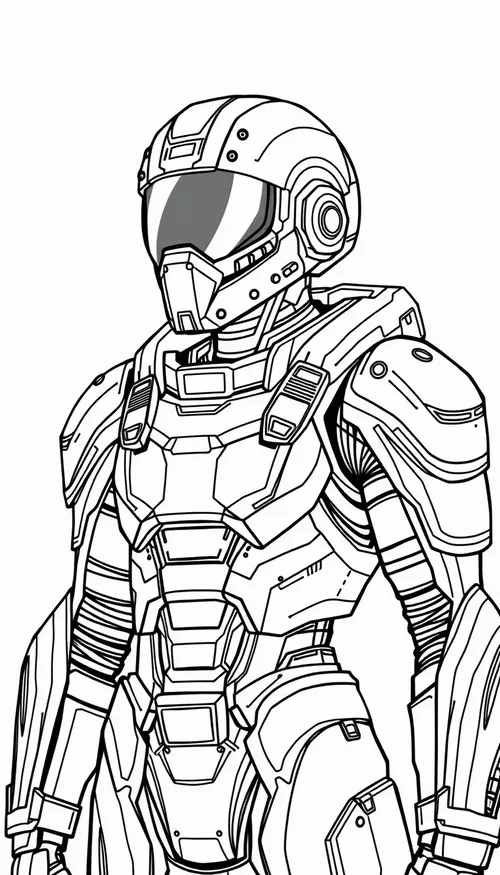 20 Tô màu vui robot sư tử phát sáng cực dễ thương