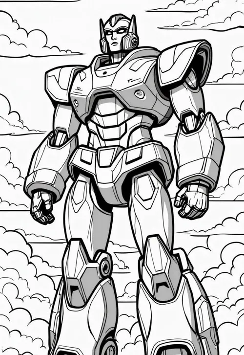 21 Tải tranh tập tô Megazord hợp thể nhiều khớp tinh xảo