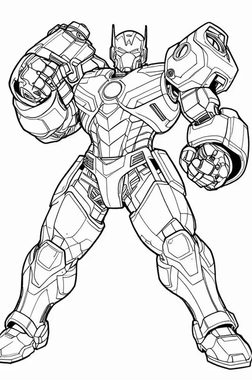 22 In hình tập tô robot chiến binh giáp vàng thật thu hút