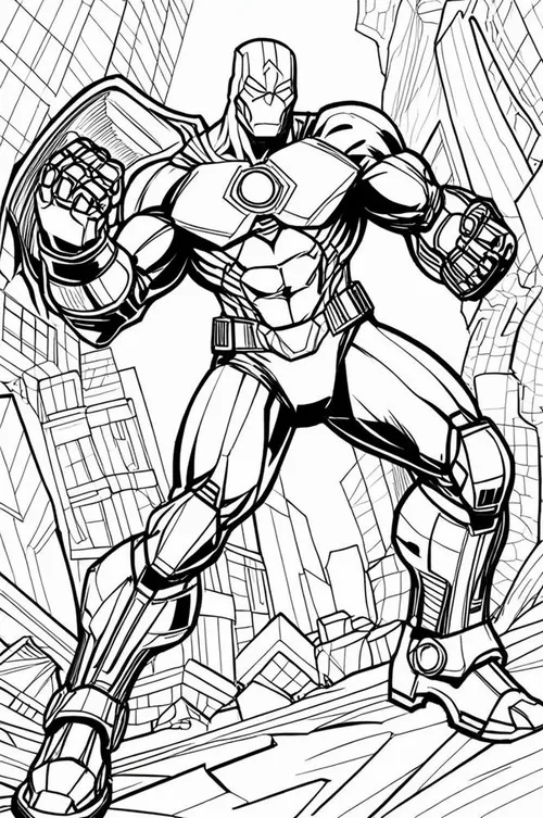 12 Bộ tranh robot khổng lồ cầm kiếm năng lượng cho bé thích phiêu lưu