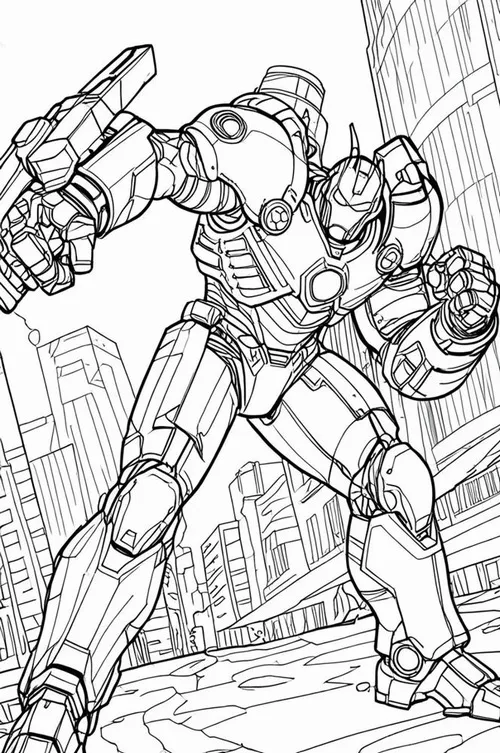 13 Trang tô chiến binh mặt nạ chữ V giúp bé luyện đường nét chính xác