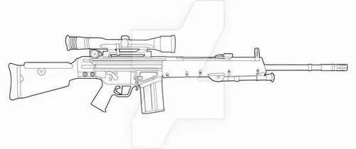 Bộ tranh tô màu súng hành động cho giờ chơi cuối tuần